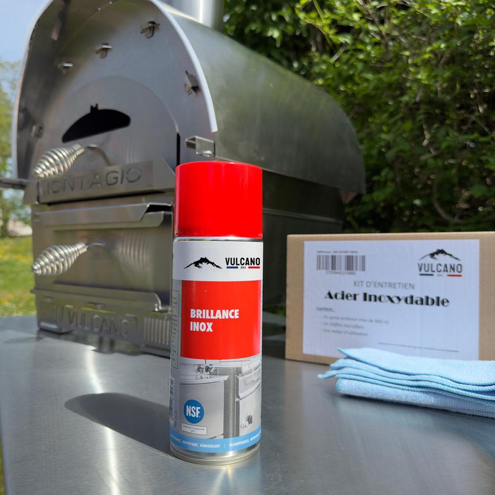 kit entretien pour four à pizza en acier inoxydable et montagio